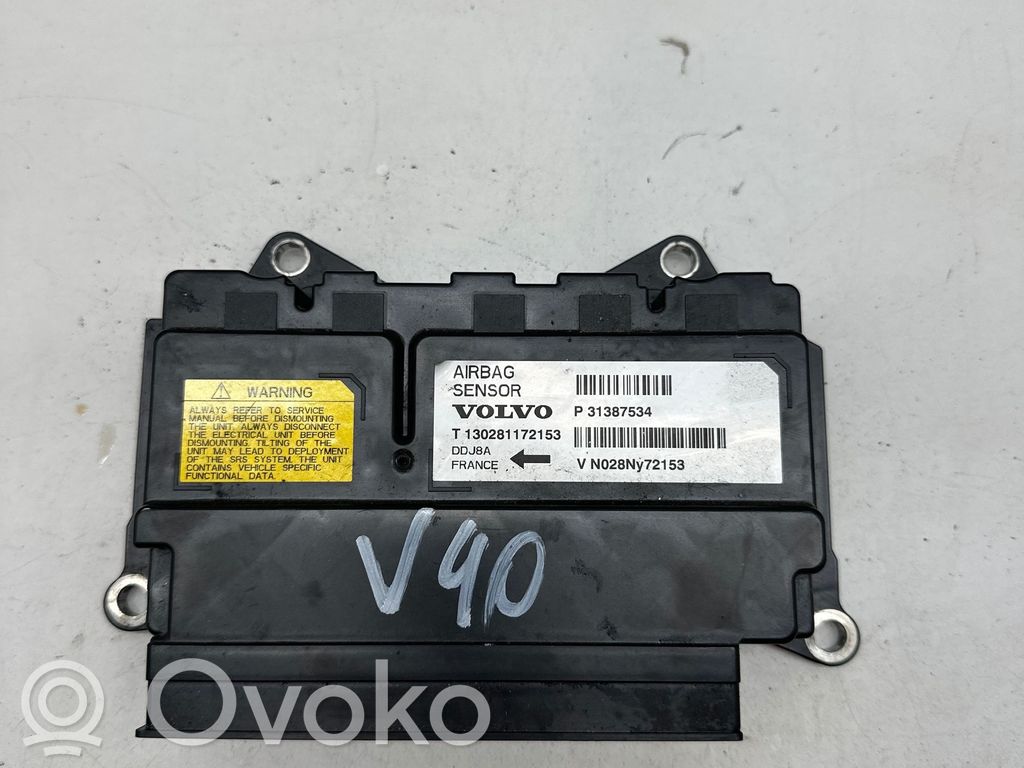 Volvo V40 Airbag control unit/module 