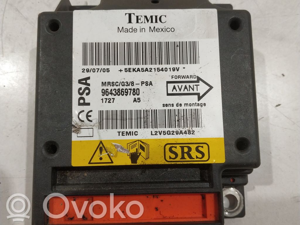 Peugeot 607 Airbag control unit/module 
