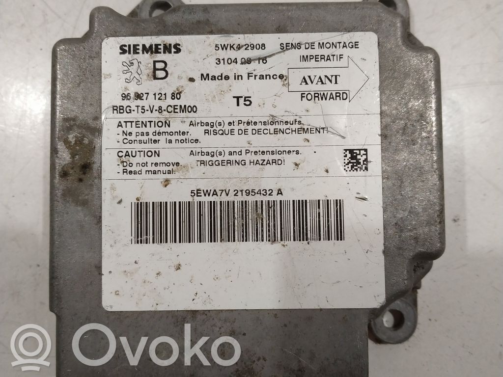 Peugeot 307 Airbag control unit/module 