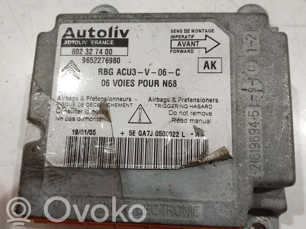 Citroen Xsara Picasso Airbag control unit/module 