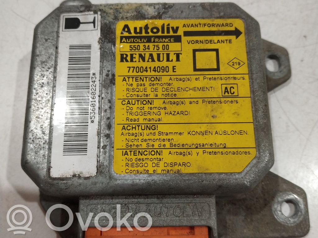 Renault Megane I Airbag control unit/module 