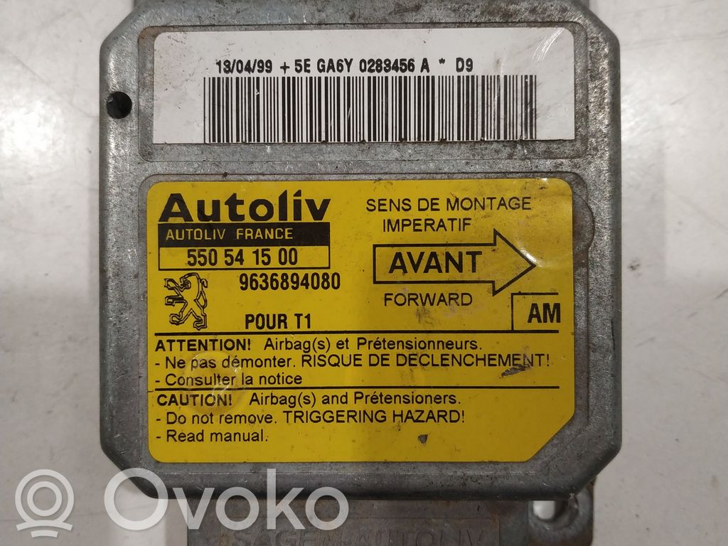 Peugeot 206 Airbag control unit/module 