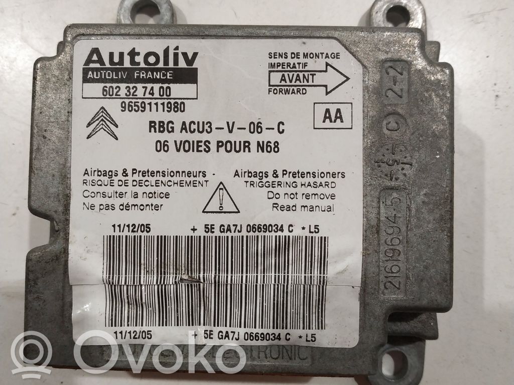 Citroen Xsara Picasso Airbag control unit/module 