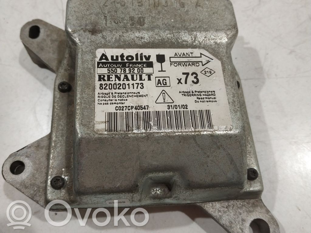 Airbag control unit/module   550789200,8200201173