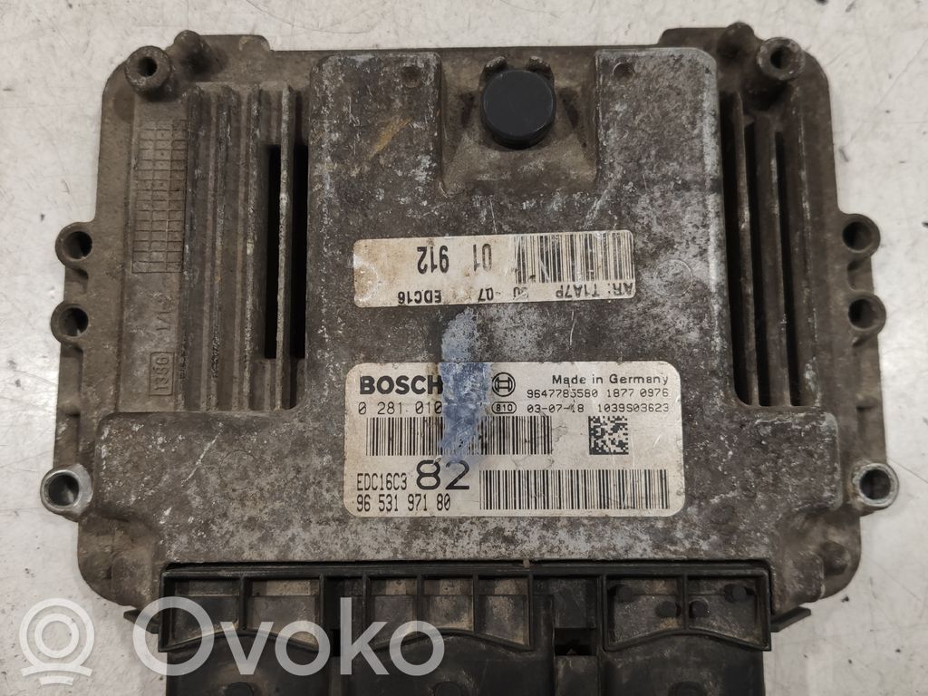Peugeot 206 Engine control unit/module ECU 
