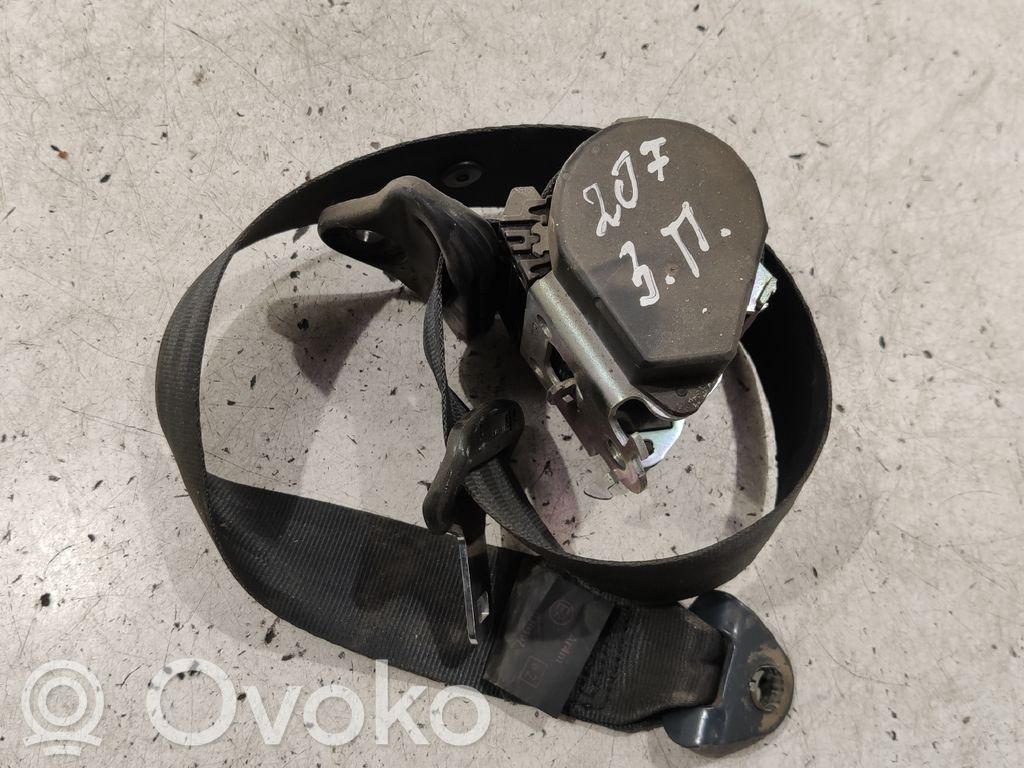 Peugeot 207 Cinturón trasero 