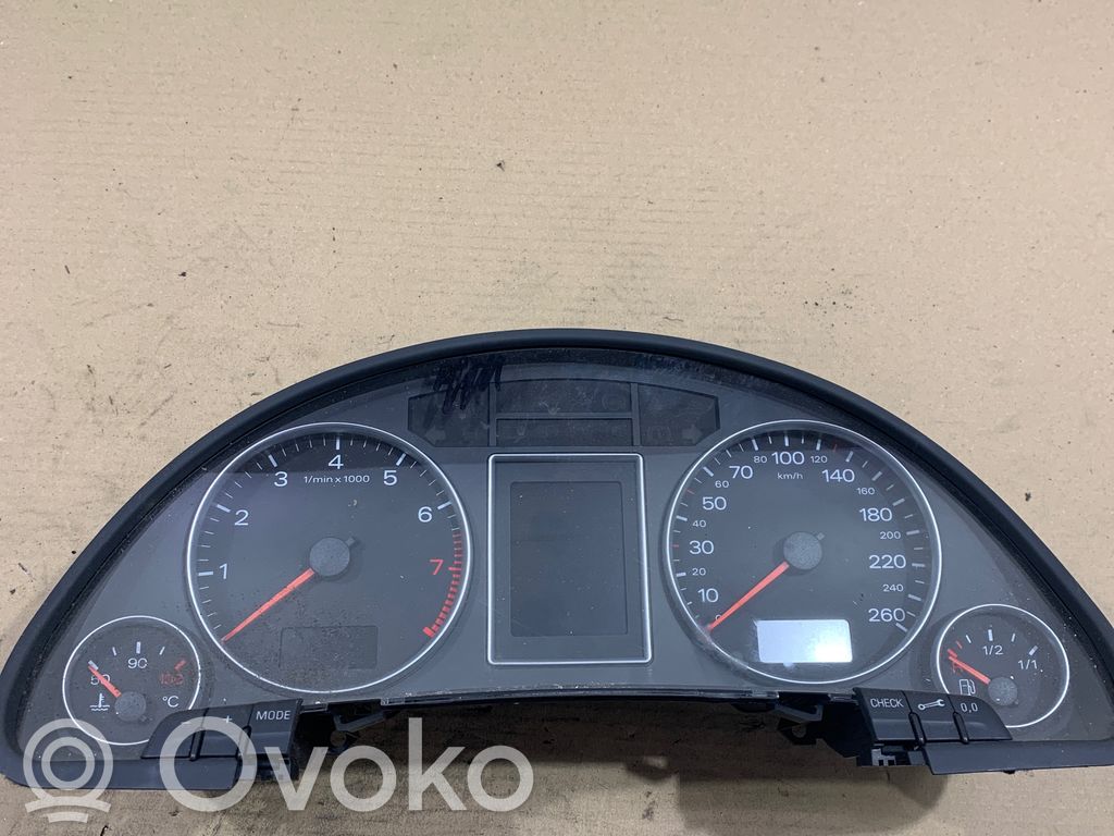 Audi A4 S4 B7 8E 8H Vitezometru (grup de instrumente) 