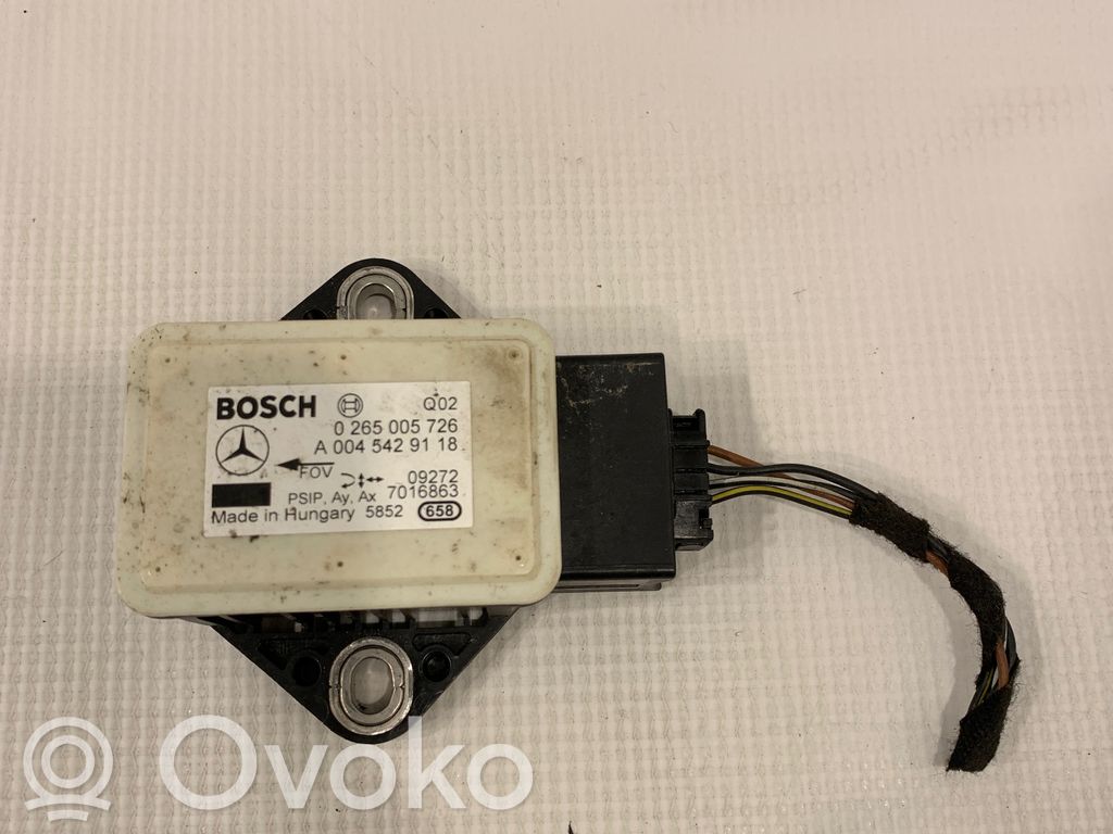 Mercedes-Benz B W245 Sensor ESP de aceleración de frecuencia del intermitente 