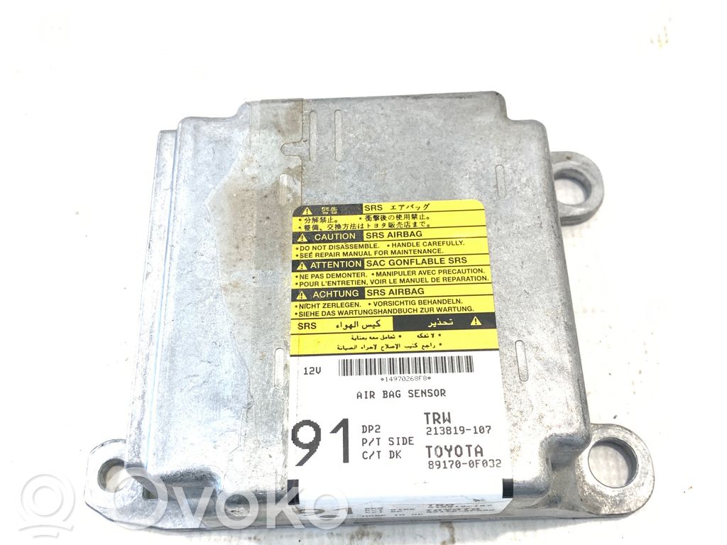 Toyota Corolla Verso AR10 Airbag control unit/module 