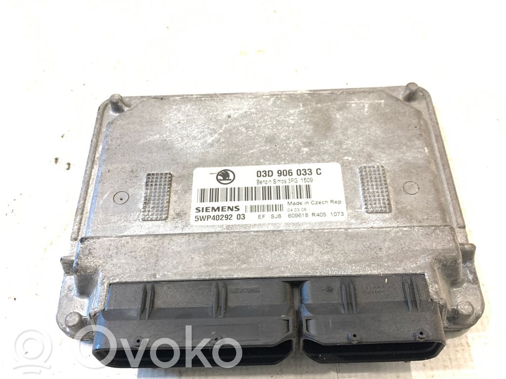Engine control unit/module   03D906033C,5WP4029203