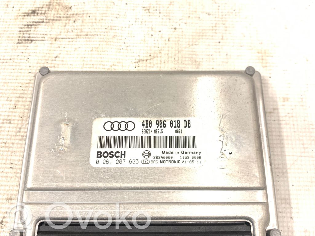 Engine control unit/module   4B0906018DB,26SA0000,0261207635
