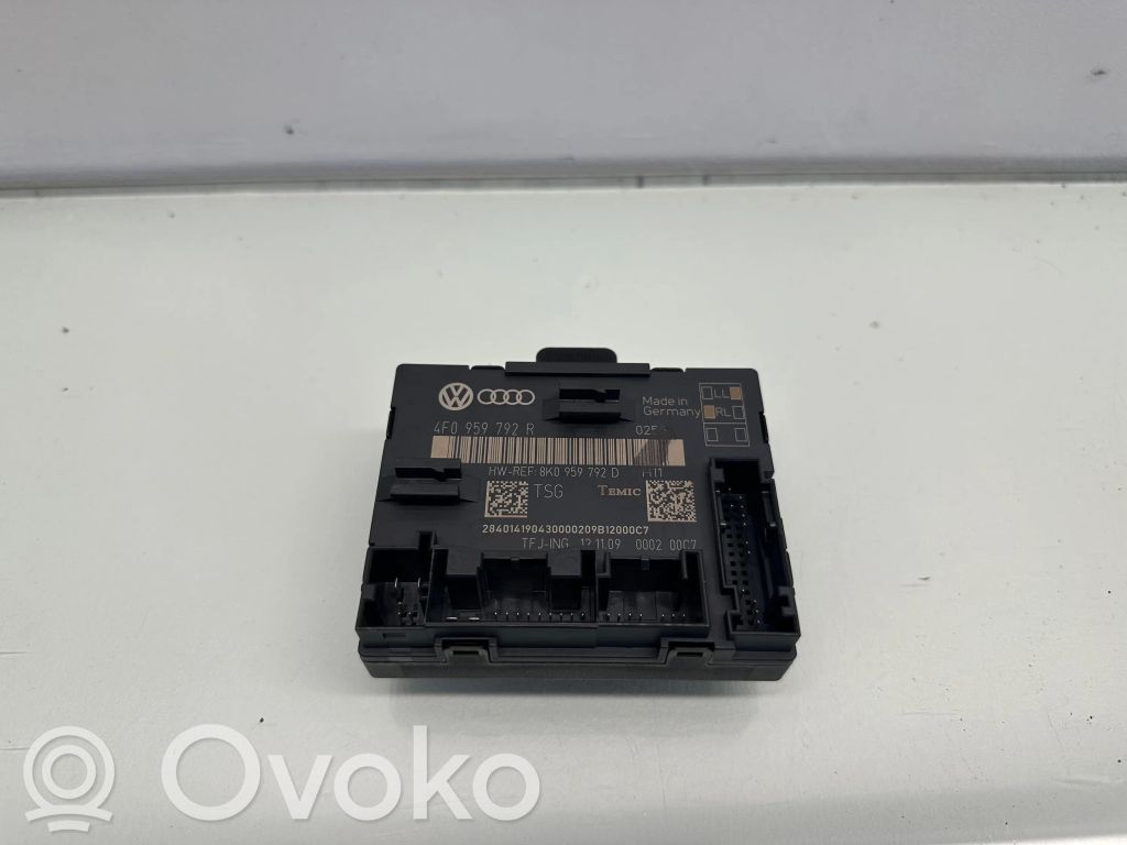 Unité de commande module de porte   8K0959792D,4F0959792R