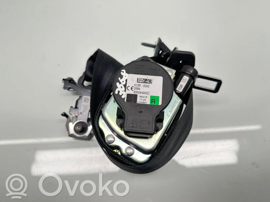 Volvo XC60 Pas bezpieczeństwa fotela przedniego 
