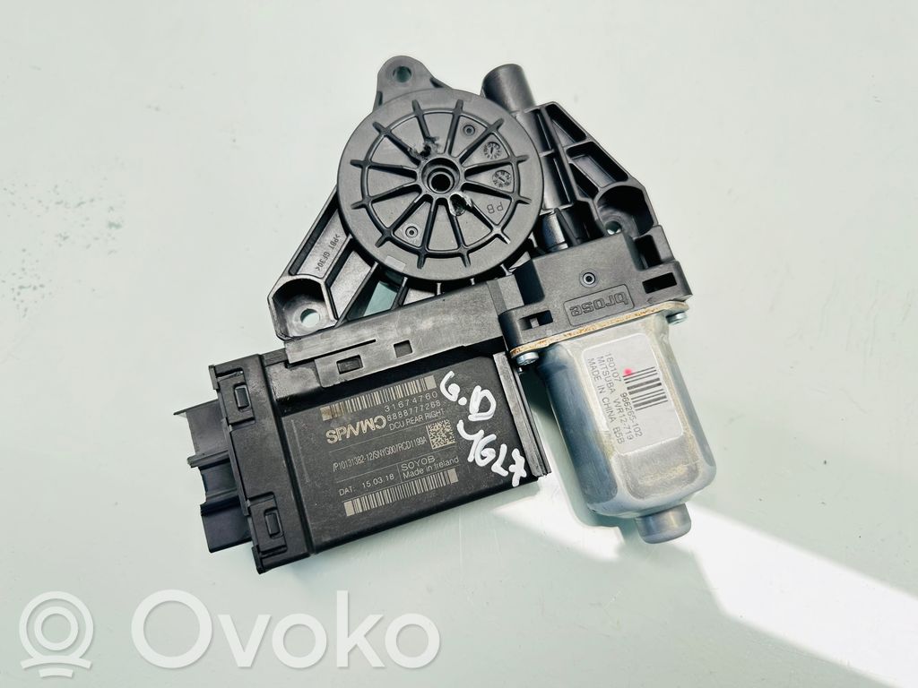 Volvo V90 Cross Country Rear door window regulator motor 