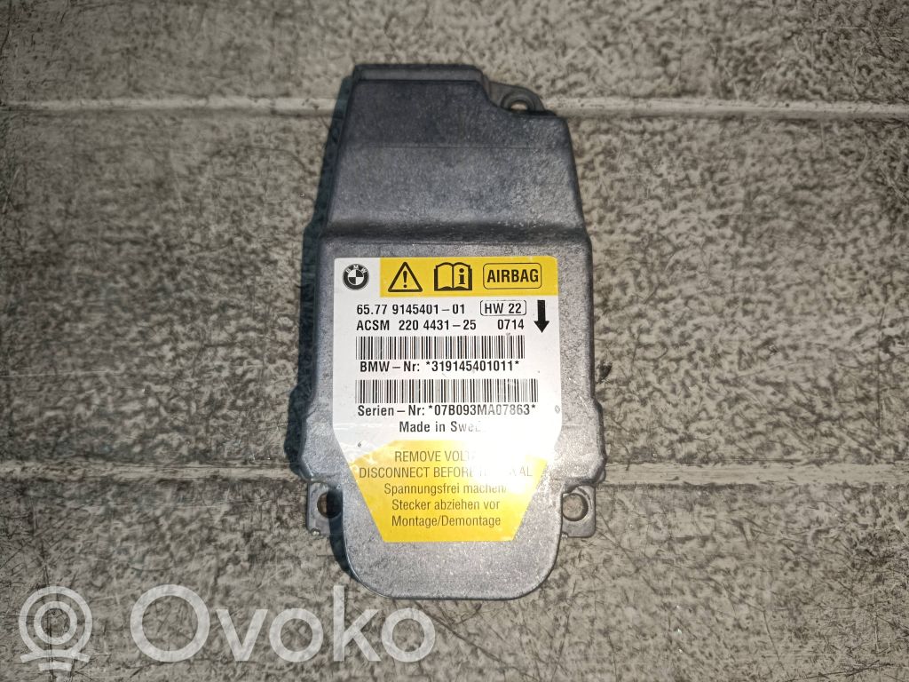 BMW 5 E60 E61 Unidad de control/módulo del Airbag 