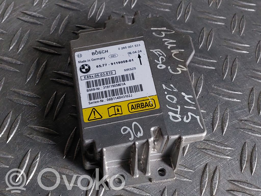 BMW 3 E90 E91 Airbag control unit/module 