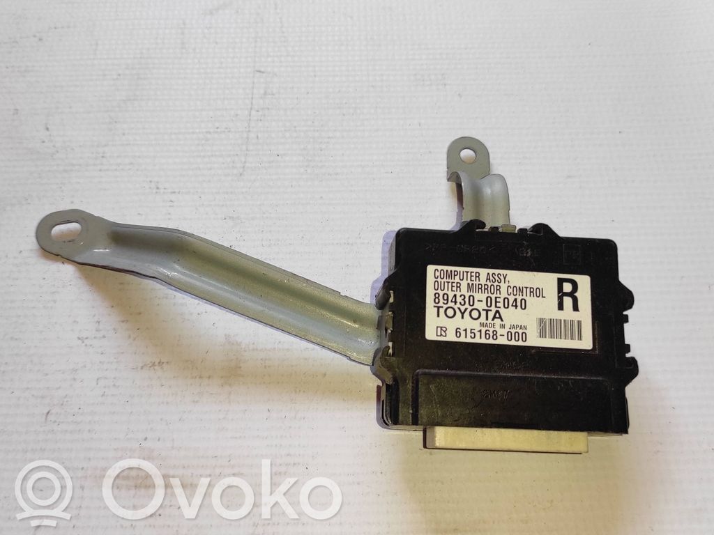Lexus RX 450H Module de commande rétroviseur latéral 