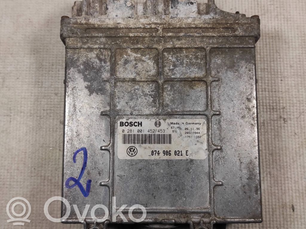 Engine control unit/module   074906021E,0281001452,27SA2944