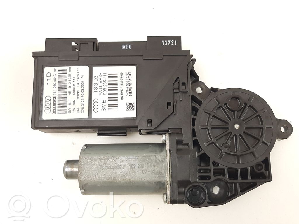 Audi A8 S8 D3 4E Front door window regulator motor 
