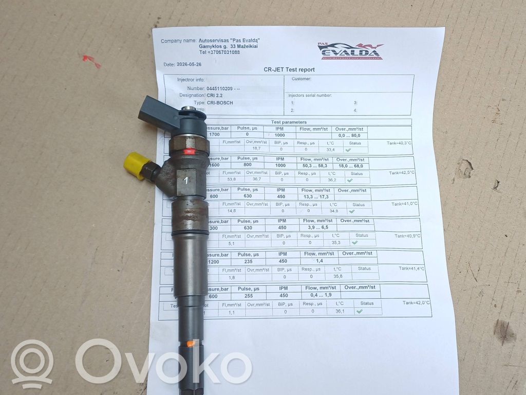 Injecteur de carburant   7794435,0445110209
