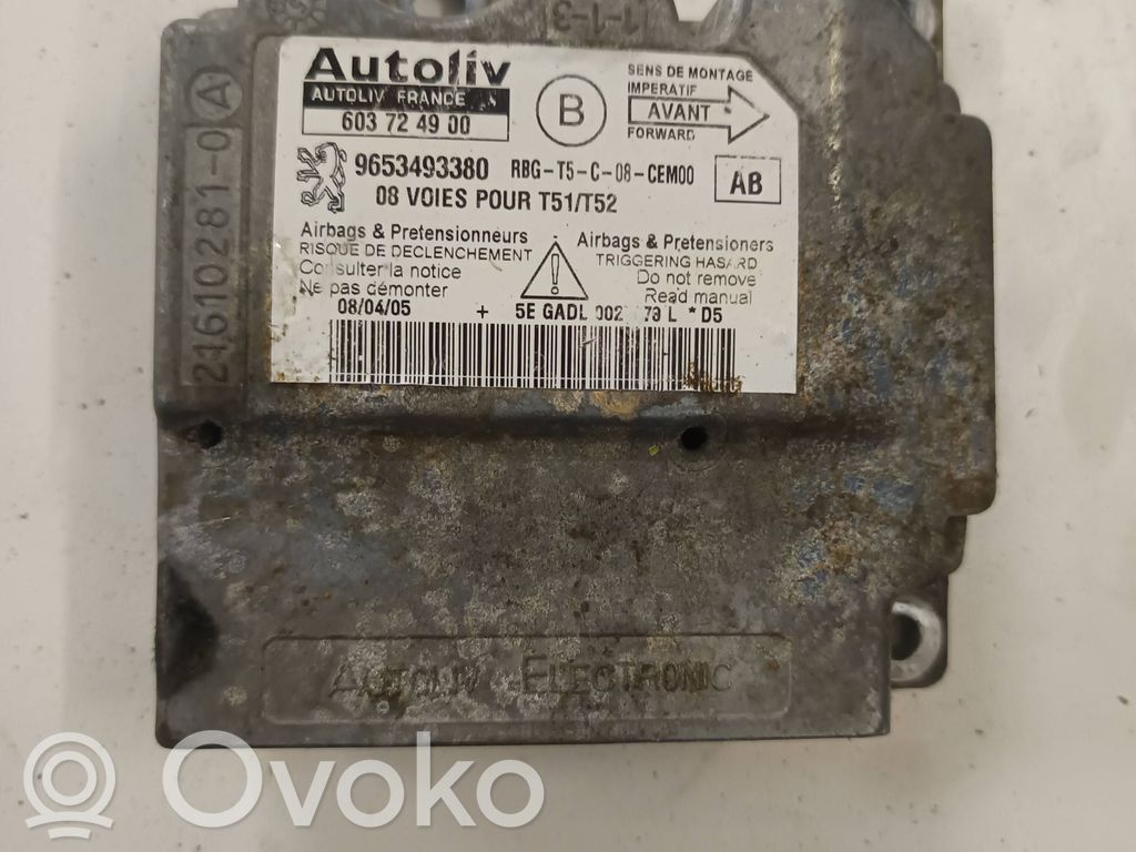 Peugeot 307 Airbag control unit/module 