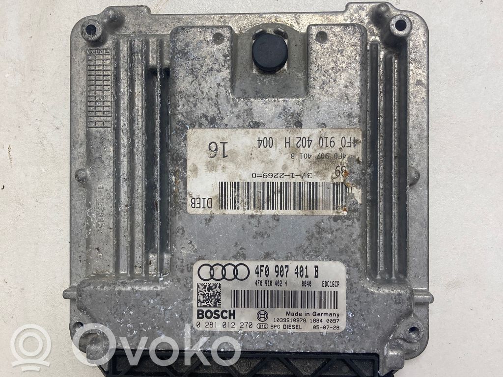 Engine control unit/module   4F0907401B,4F0910402H,0281012270
