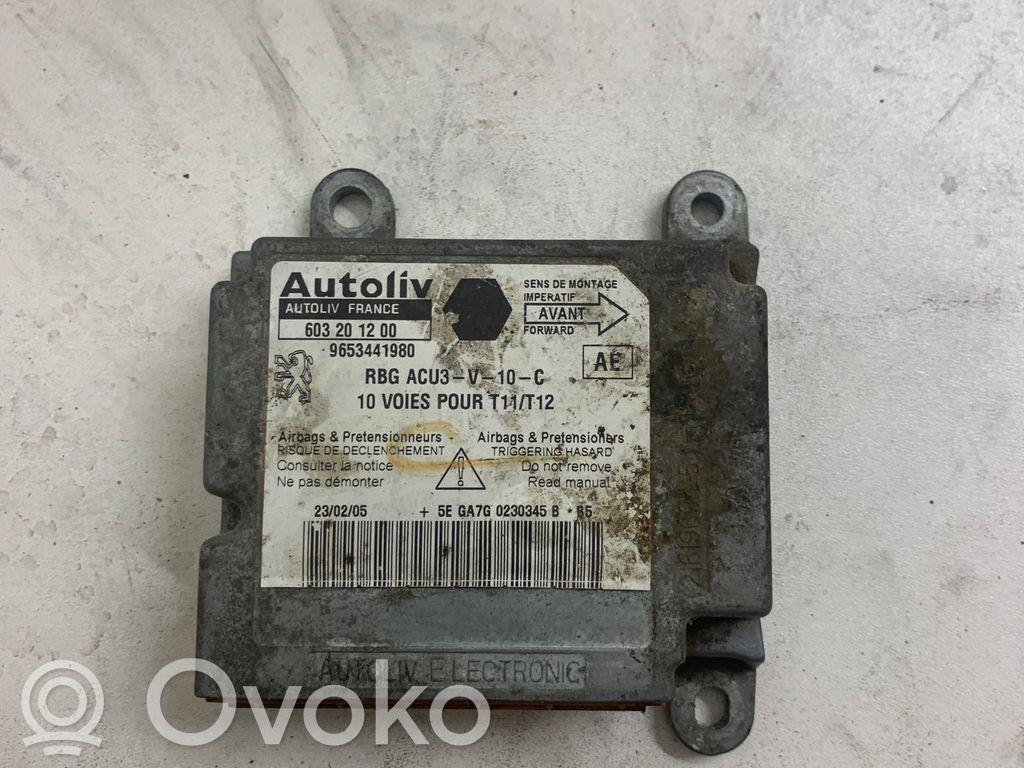 Peugeot 206 Airbag control unit/module 