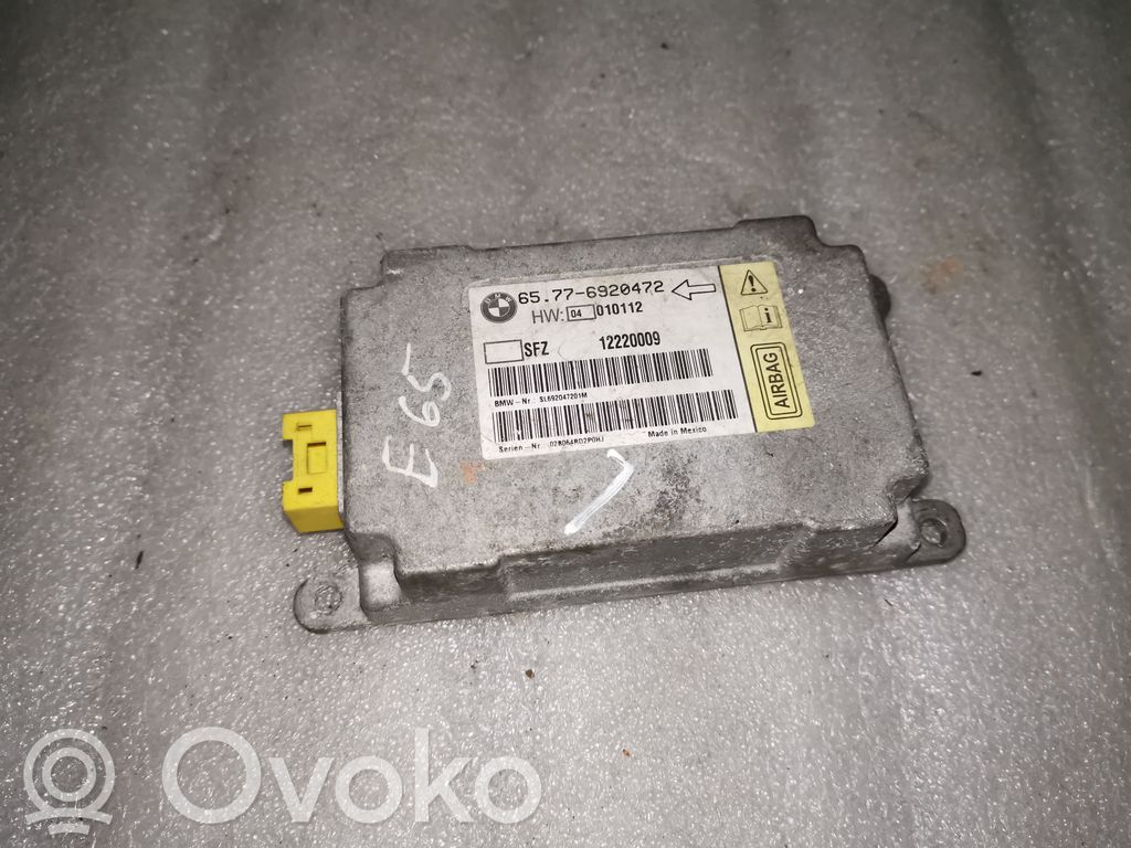 Airbag control unit/module   65776920472,6920472