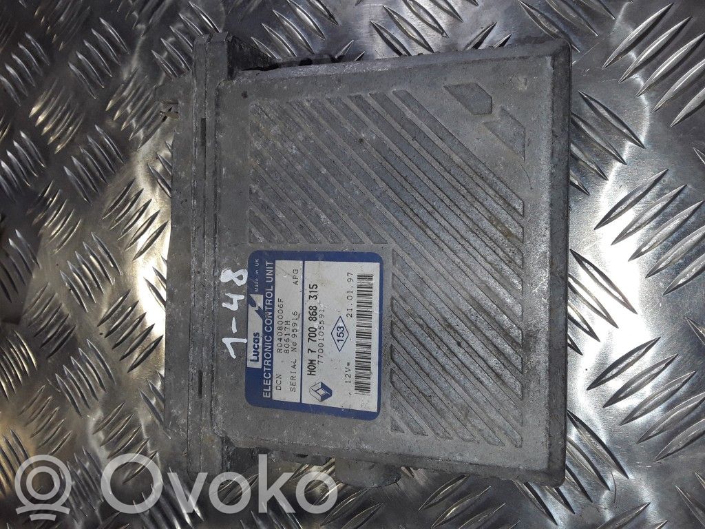 Engine control unit/module   HOM7700868315,7700105591
