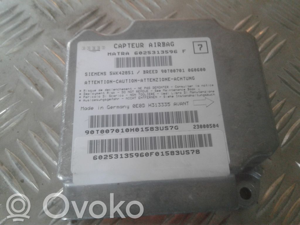 Airbag control unit/module   6025313596F