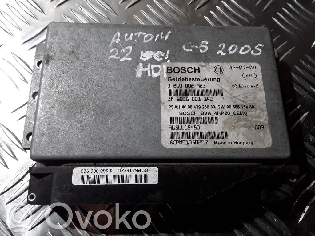 Gearbox control unit/module   0260002923,9656615480