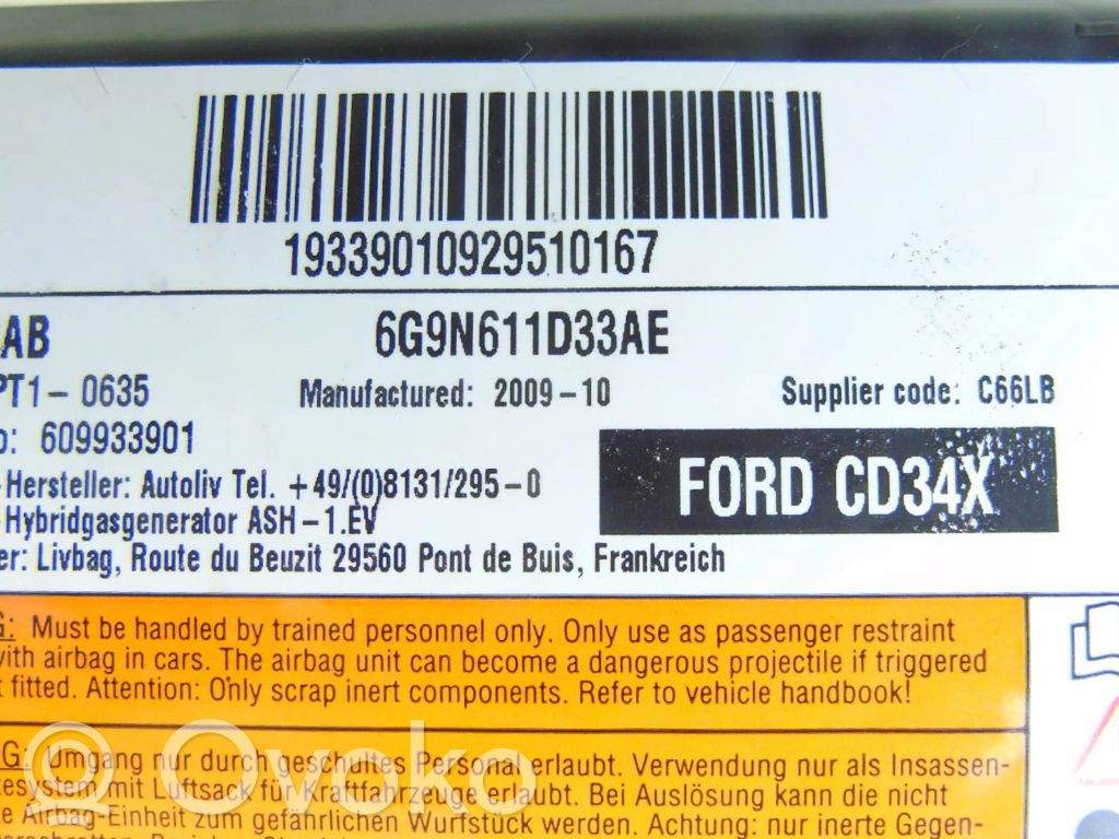 Ford Galaxy Seitenairbag 