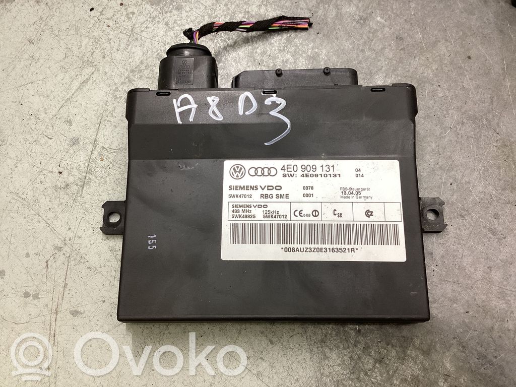 Audi A8 S8 D3 4E Comfort/convenience module 