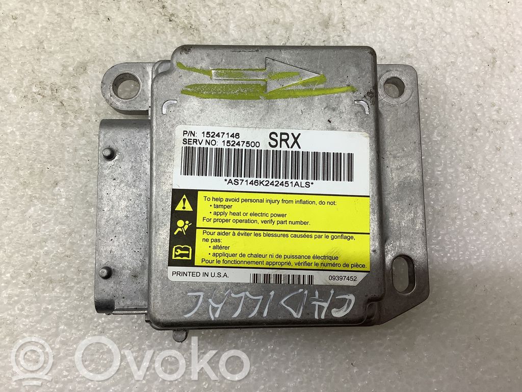 Cadillac SRX Airbag control unit/module 