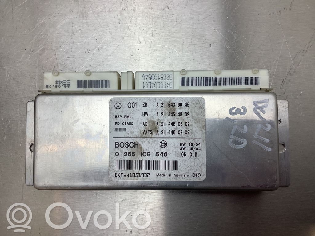 Mercedes-Benz E W211 ESP (stability system) control unit 