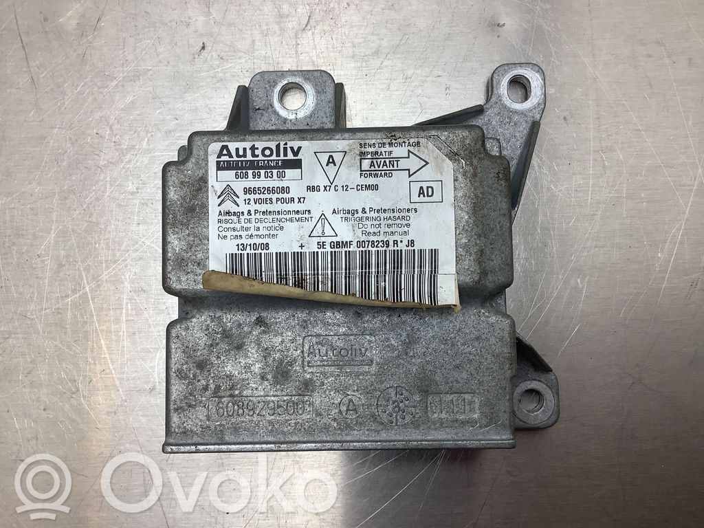 Airbag control unit/module   608990300,9665266080