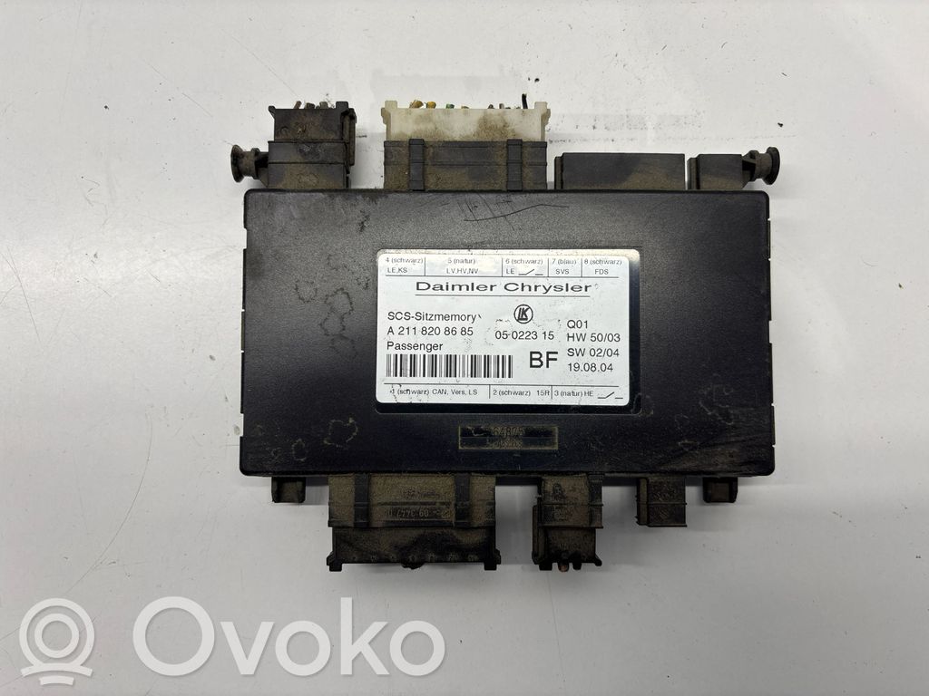 Module de commande de siège   A2118208685,05022315