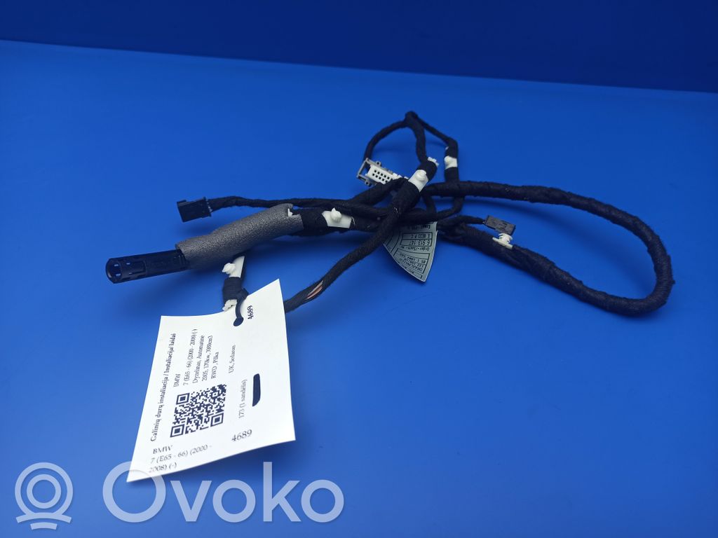 BMW 7 E65 E66 Cableado de puerta trasera 
