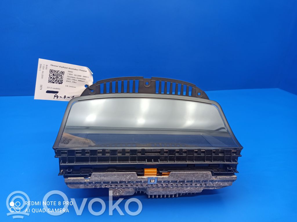 BMW 7 E65 E66 Ekrāns / displejs / mazais ekrāns 