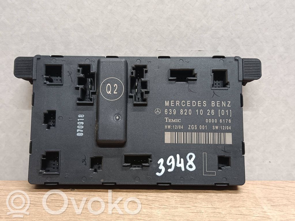 Mercedes-Benz Vito Viano W639 Sterownik / Moduł drzwi 
