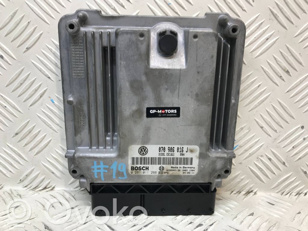 Engine control unit/module   070906016J,1039S05138,0281011266