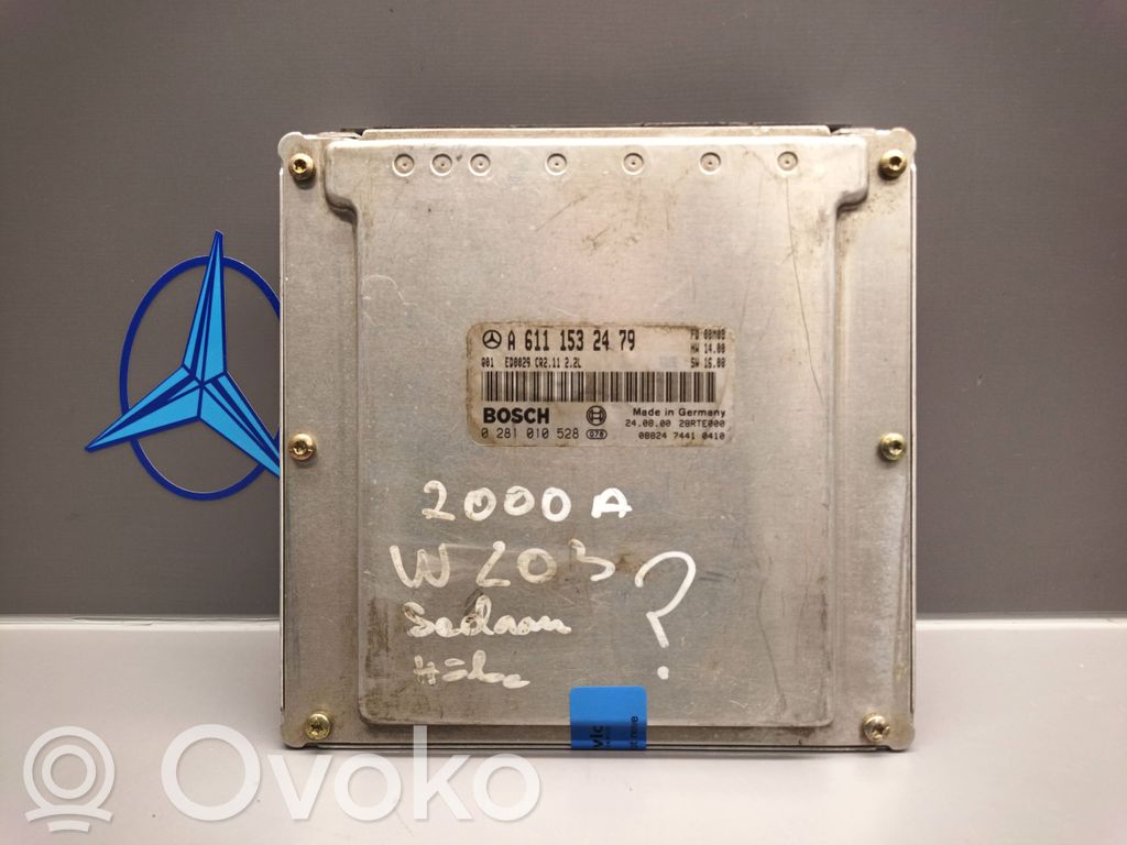 Mercedes-Benz C W203 Komputer / Sterownik ECU silnika 