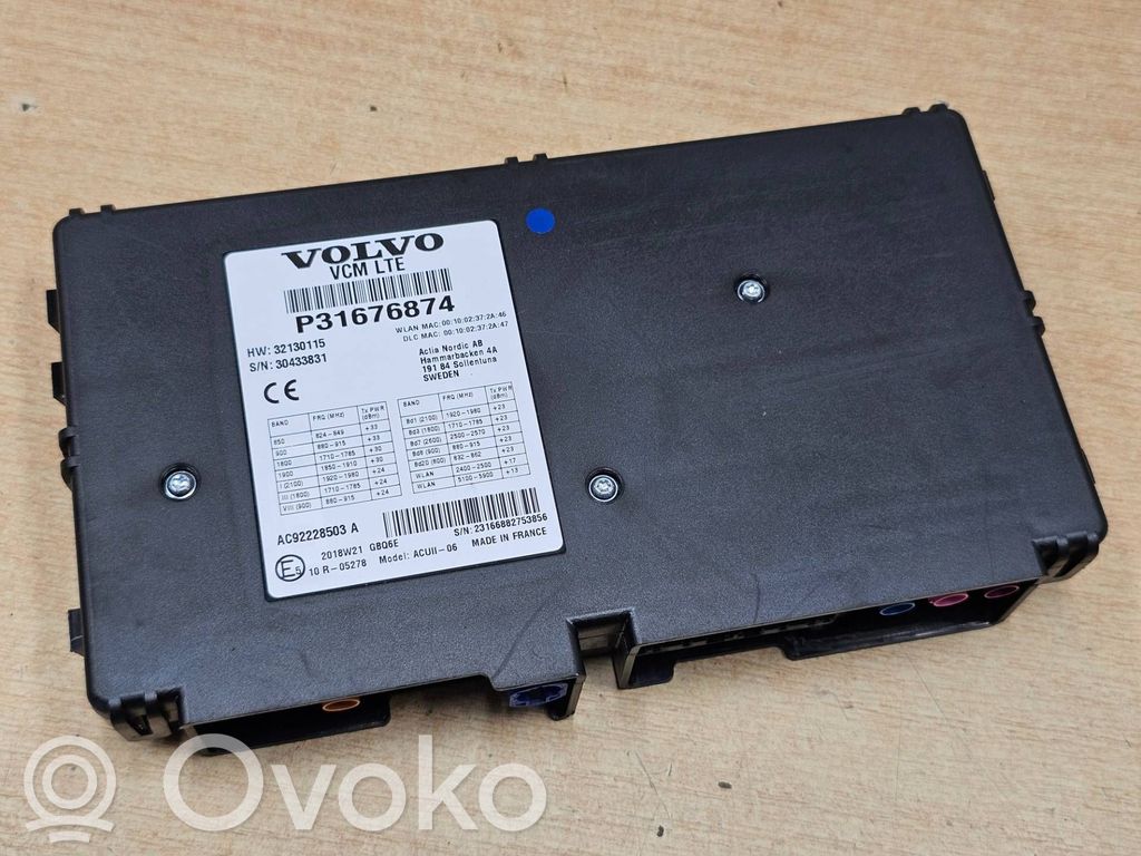 Unité de commande, module téléphone   31676874MCARS,31676874,30433831