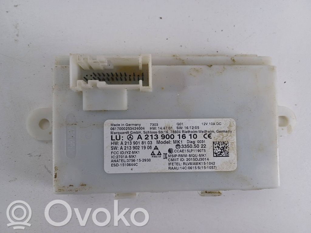 Mercedes-Benz E W238 Keyless (KESSY) go control unit/module 
