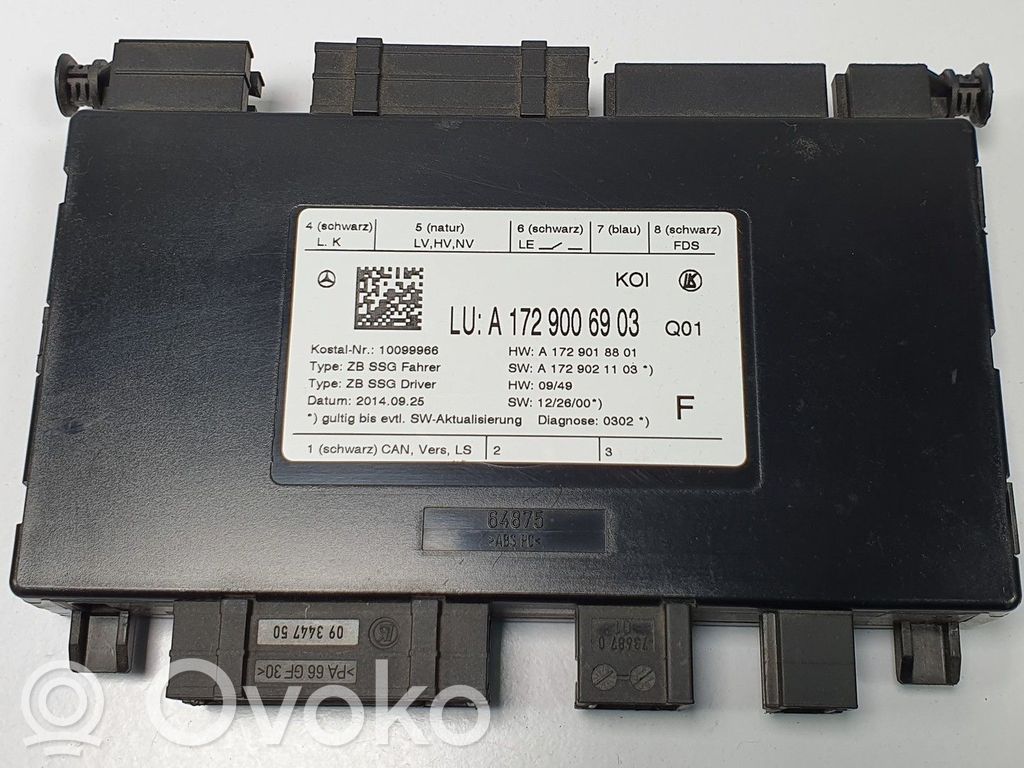 Module de commande de siège   A1729006903