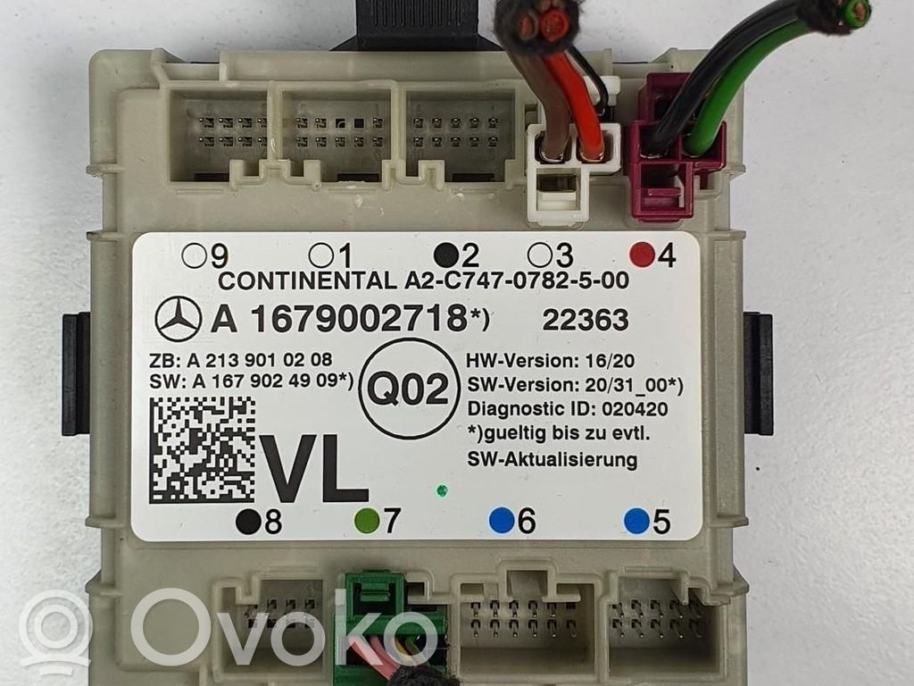 Unité de commande module de porte   A1679002718,A1679002718