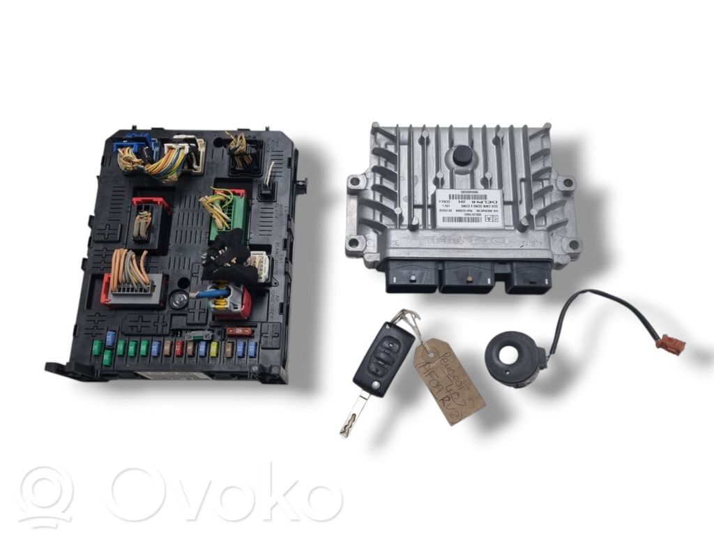 Peugeot 407 Engine ECU kit and lock set 