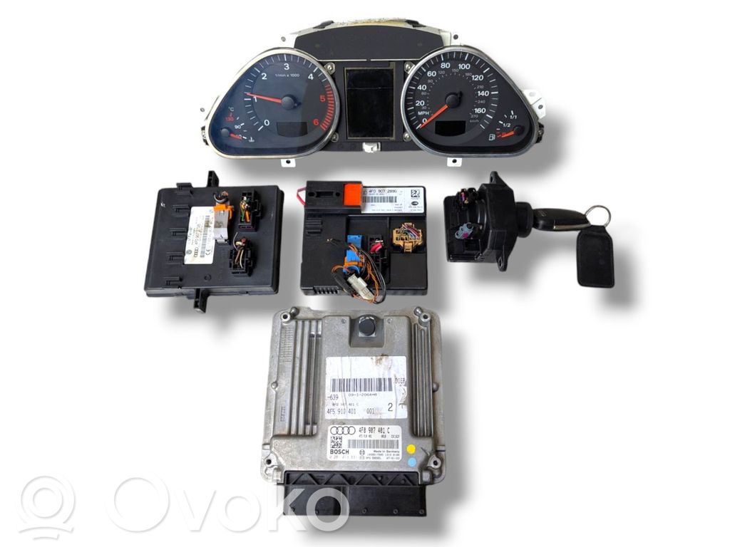 Audi A6 S6 C6 4F Kit cu ECU motor și set închidere uși 