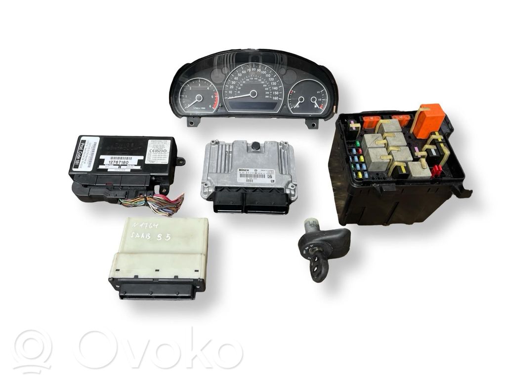 Saab 9-5 Engine ECU kit and lock set 