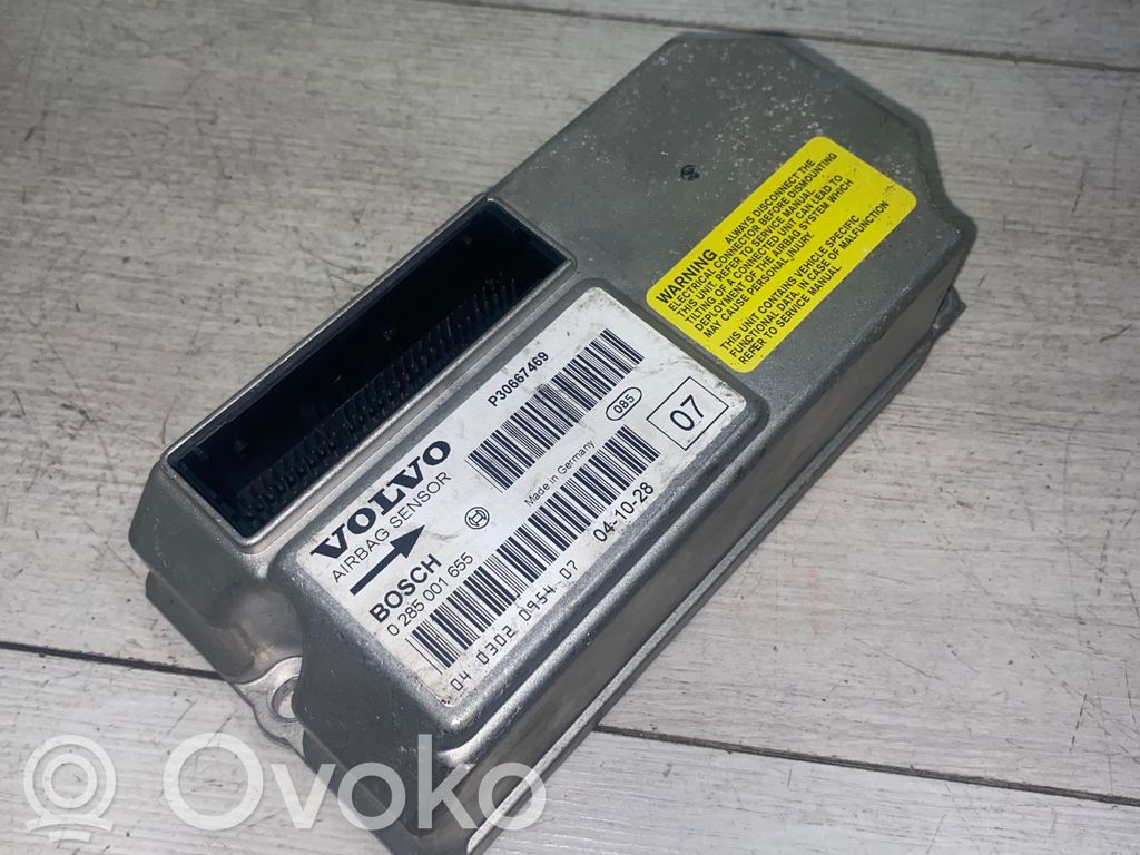 Airbag control unit/module   P30667469,0285001655
